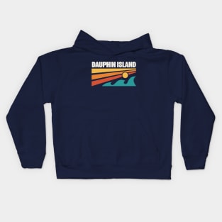 Dauphin Island Alabama Beach Mobile Bay Gulf of Mexico Kids Hoodie